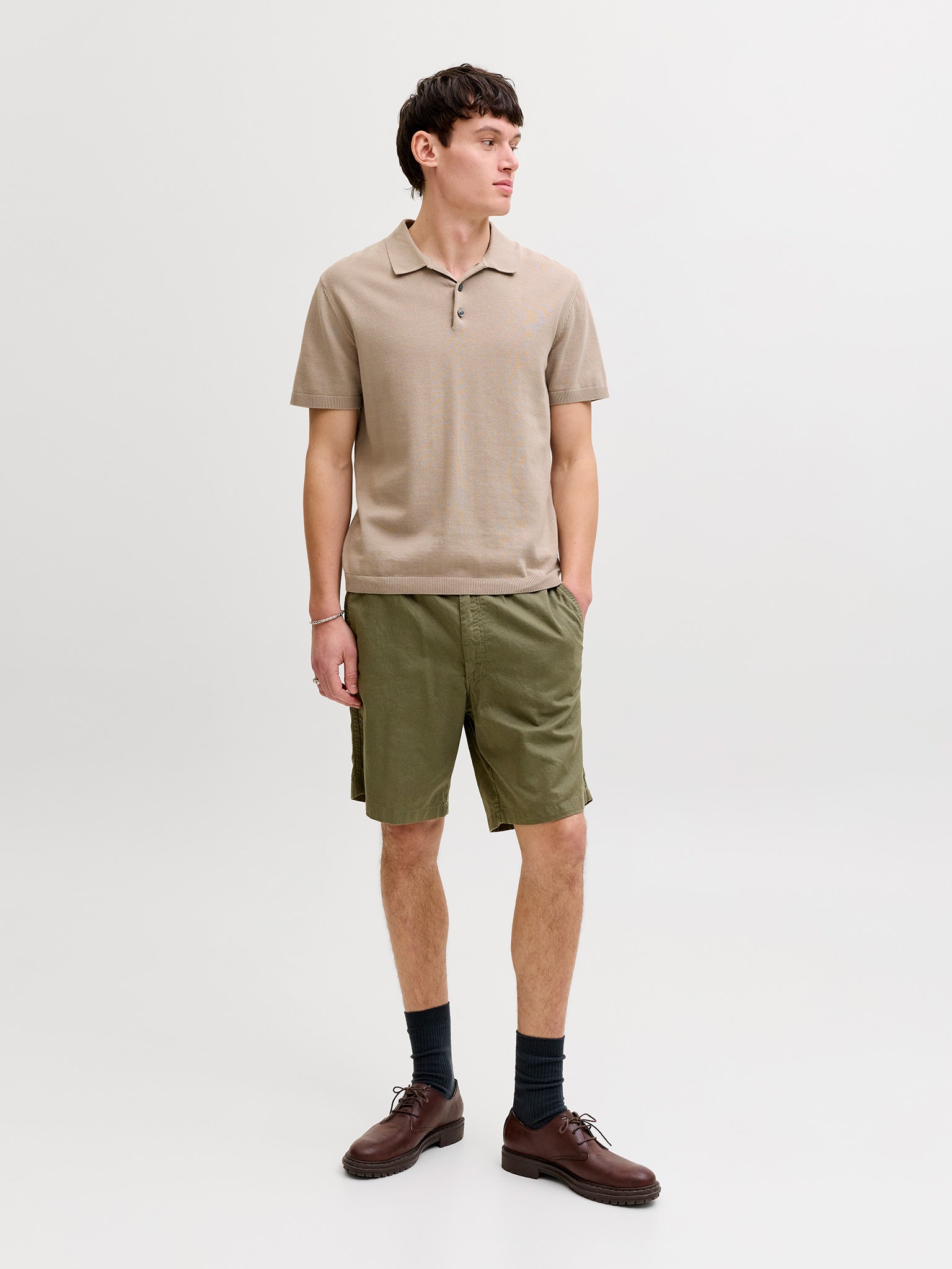 Ανδρικό polo πλεκτό JJWILL KNIT POLO SS 12288552 | 12288552