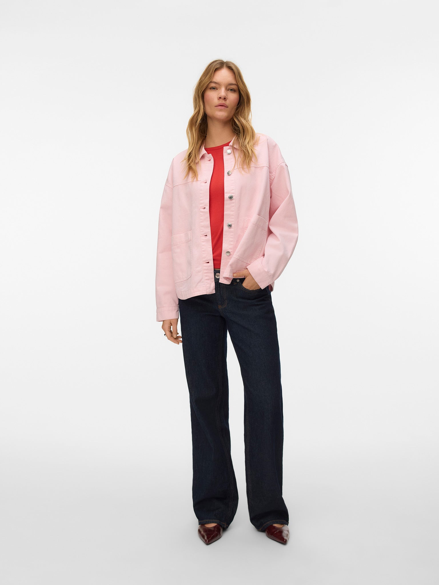 Γυναικείο τζάκετ τζιν VMJAMIE LS DENIM SHACKET MIX GA NOOS 10331693 | 10331693