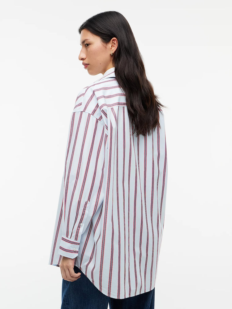 Γυναικείο πουκάμισο ριγέ Oversized Fit Yarn Dyed Poplin Shirt DW0DW233400BB | DW0DW233400BB