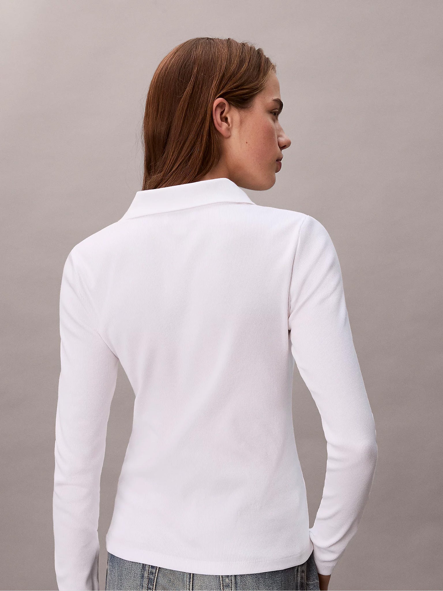 Γυνακεία μπλούζα LS WOVEN LABEL 2X2 RIB JOHNNY LV047E203GYAA | LV047E203GYAA