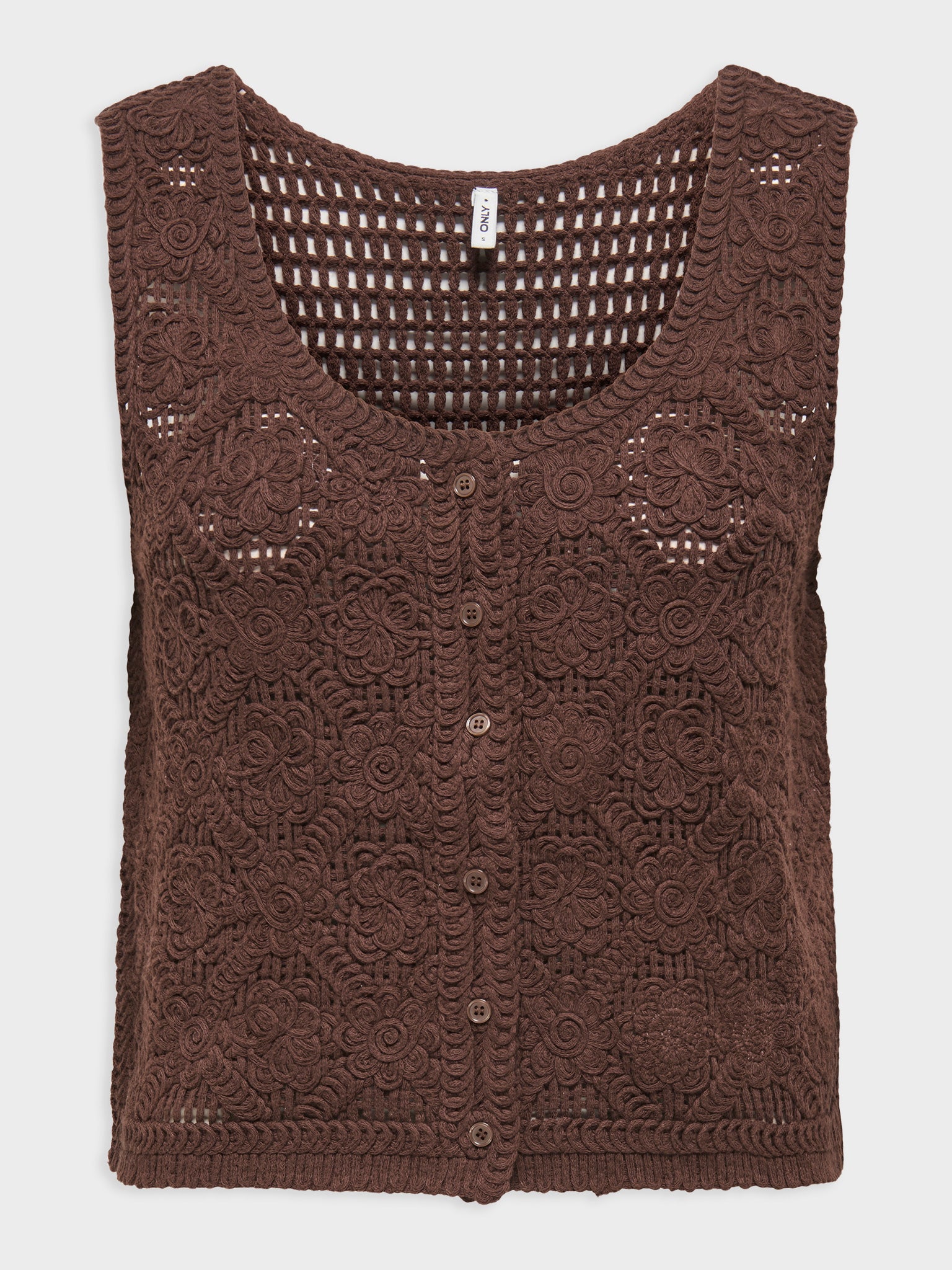 Γυναικείο γιλέκο πλεκτό ONLGINA SL U-NECK BUTTON VEST KNT 15373596 | 15373596