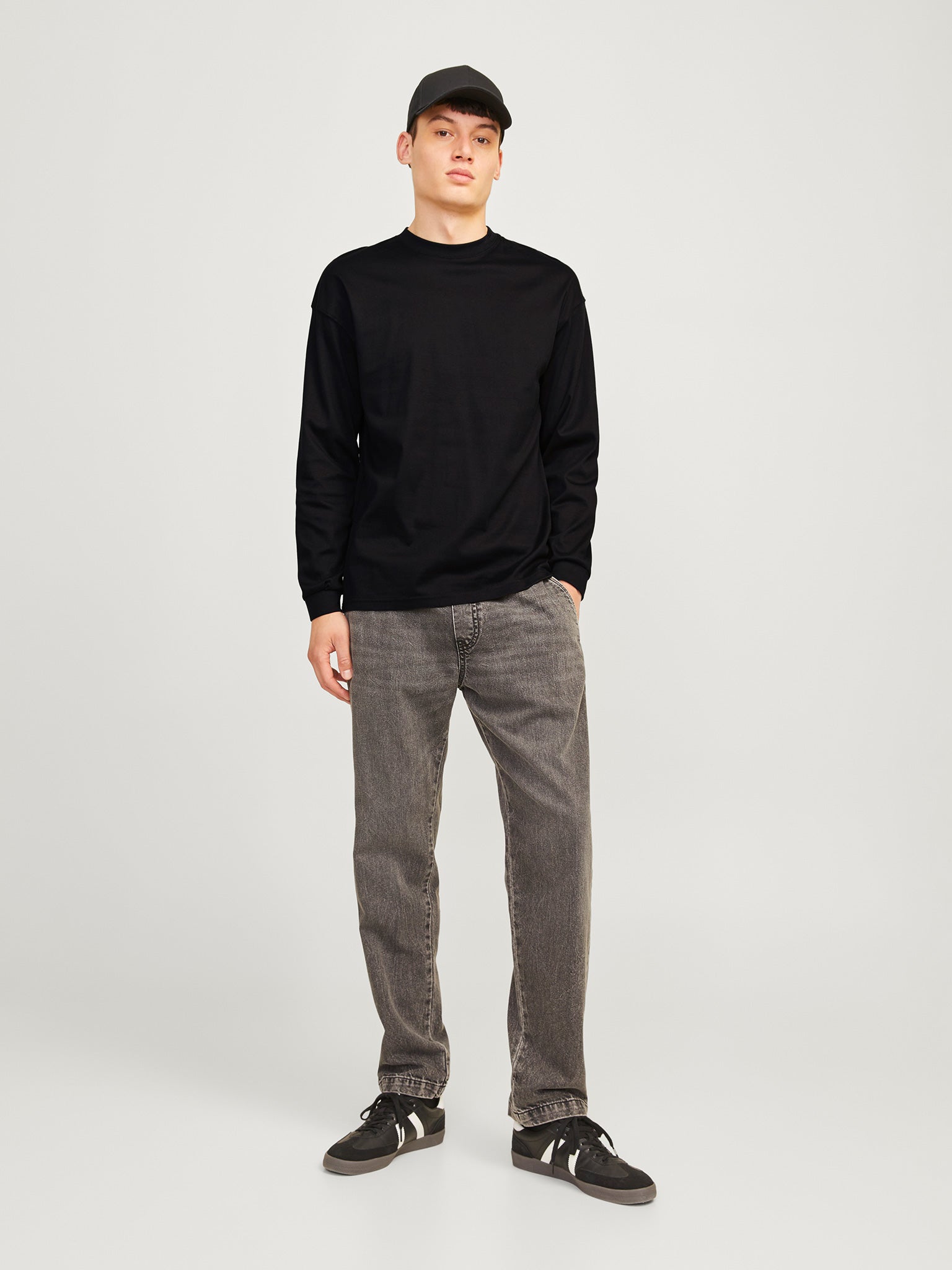 Ανδρική μπλούζα μακό JJEURBAN EDGE TEE LS O-NECK NOOS 12256422 | 12256422