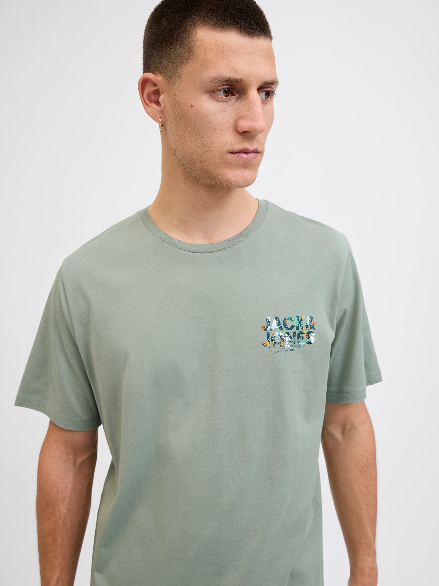 Ανδρικό t-shirt JJGEPLAS TEE SS CREW NECK LN 12278523 | 12278523