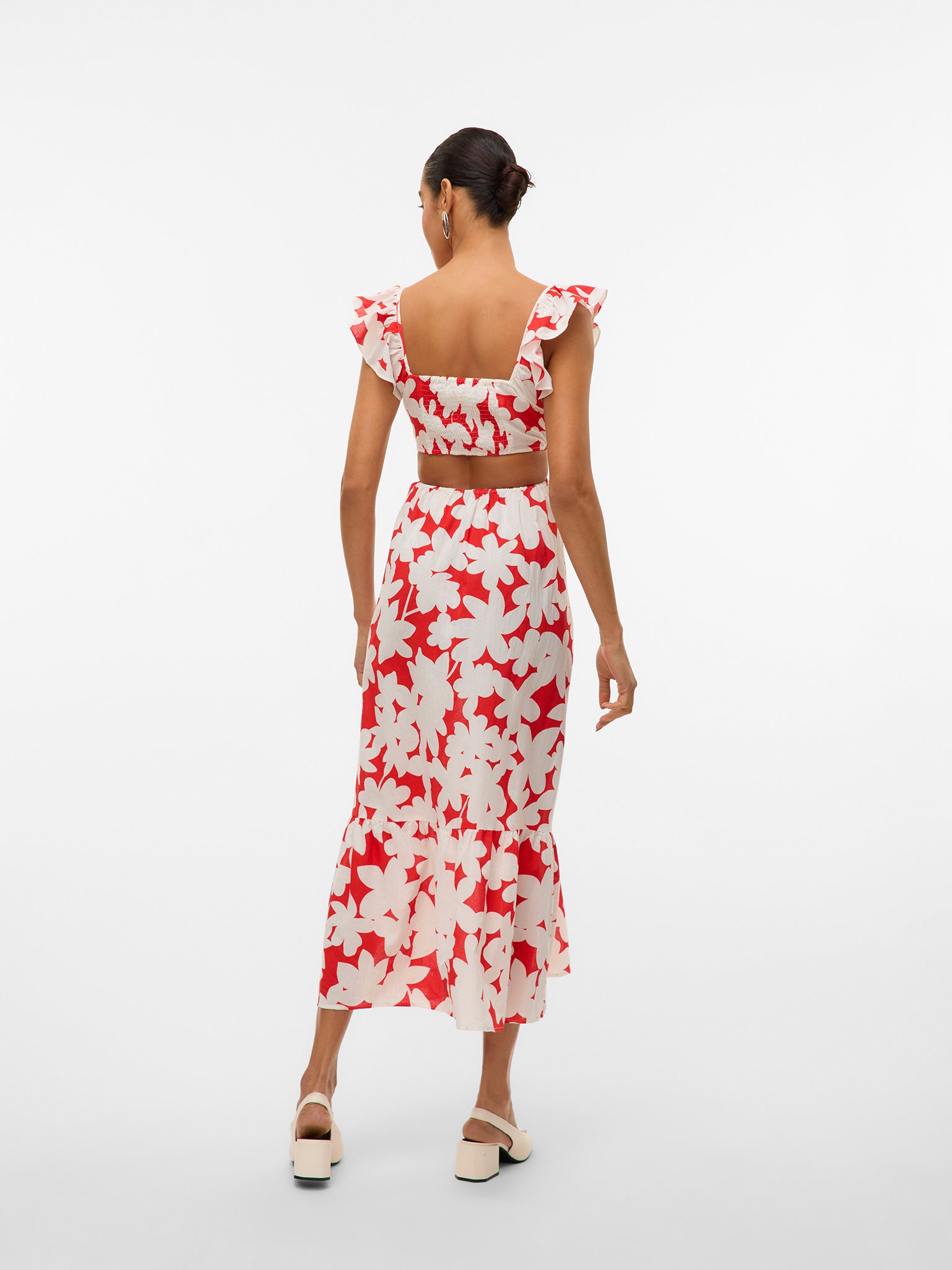 Γυναικείο φόρεμα δίχρωμο VMDICTHE S/L ANKLE DETAIL DRESS WVN 10323628 | 10323628