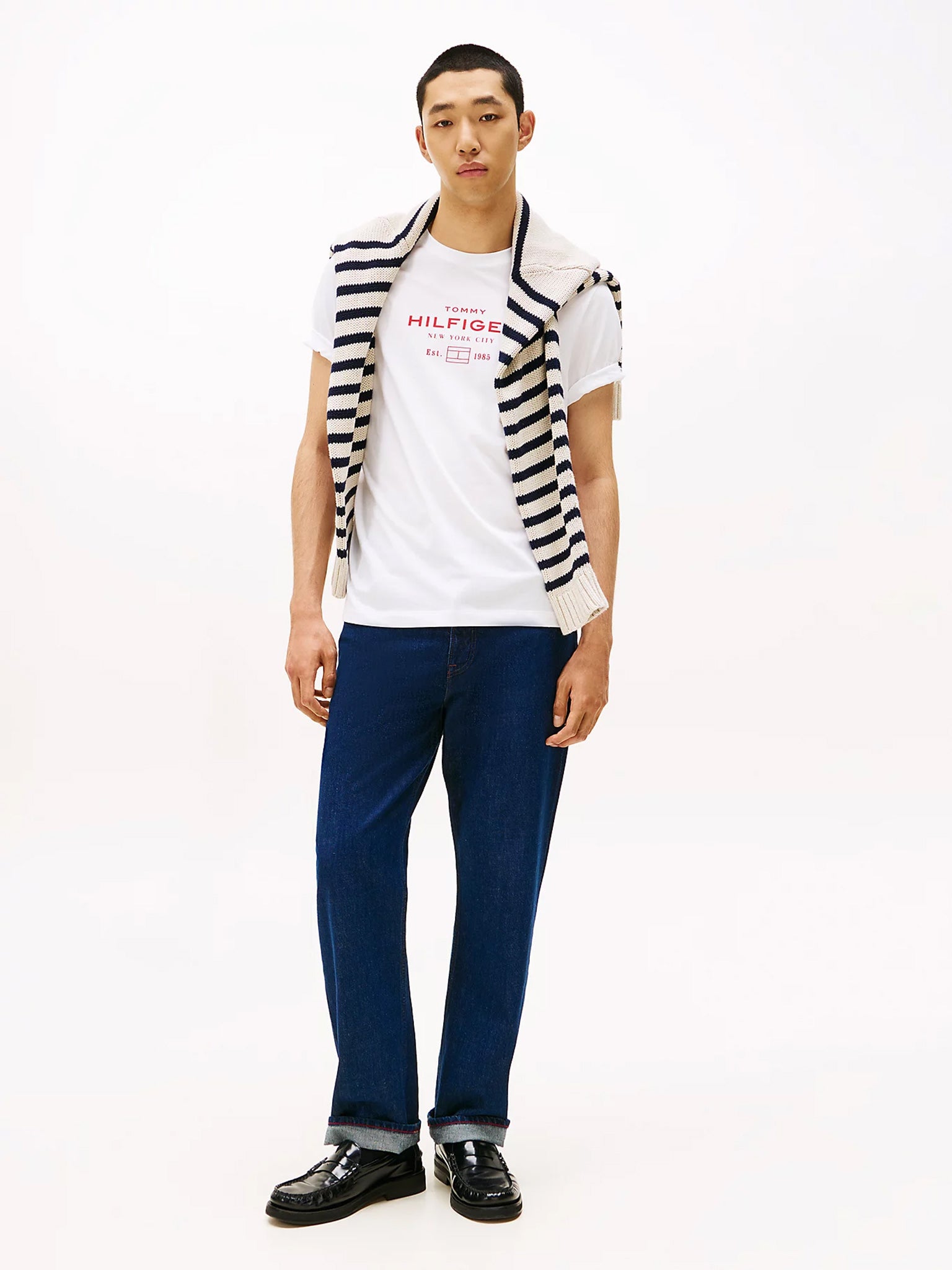 Ανδρικό t-shirt HILFIGER STACK GRAPHIC TEE MW0MW40002YBR | MW0MW40002YBR