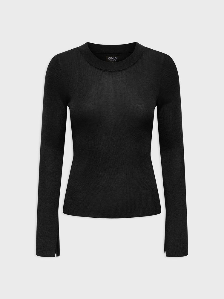 Γυναικεία μπλούζα ψιλή πλέξη ONLTARA LS RIB O-NECK CC KNT 15350696 | 15350696