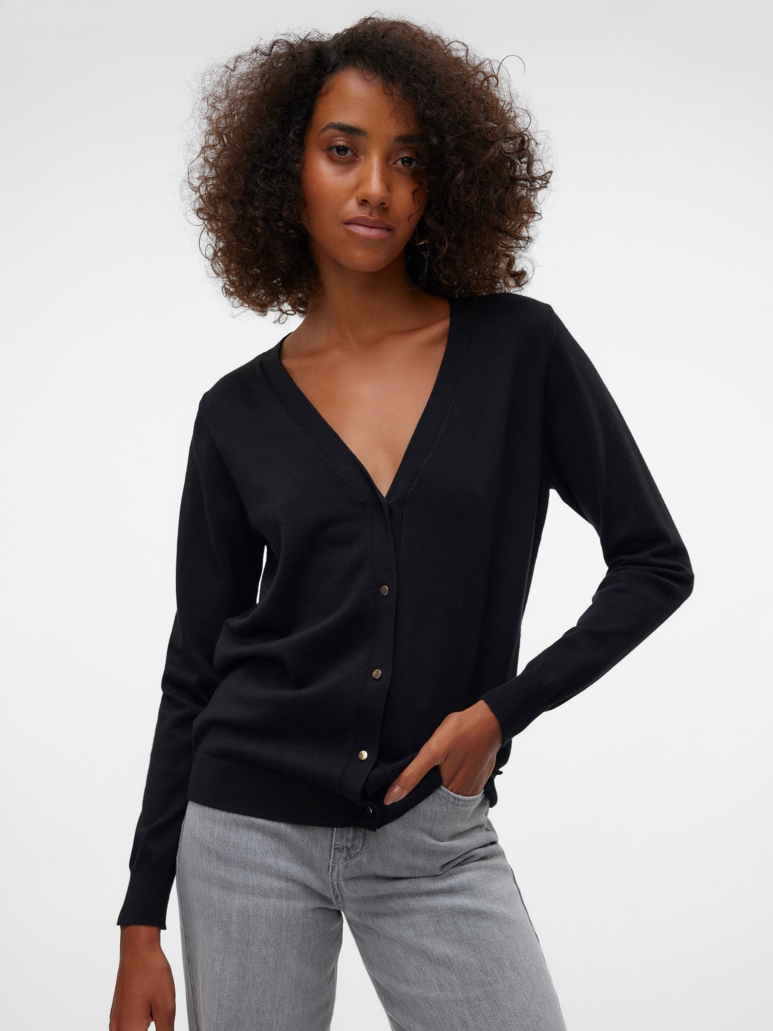 Γυναικεία ζακέτα πλεκτή VMSILJE LS V-NECK CARDIGAN GA NOOS 10320456 | 10320456