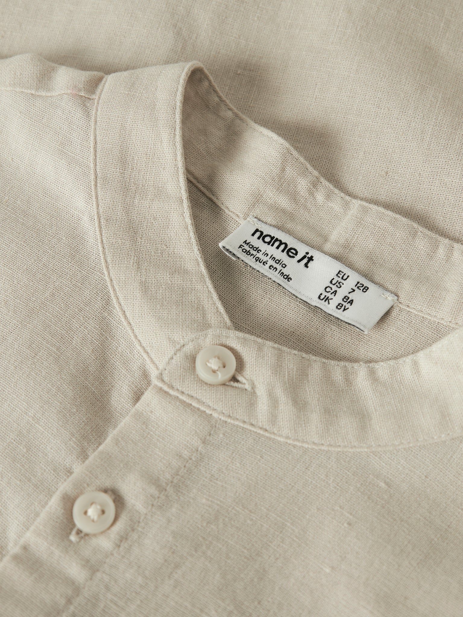 Εφηβικό πουκάμισο λινό NKMFALINNEN SS SHIRT 13240461 | 13240461