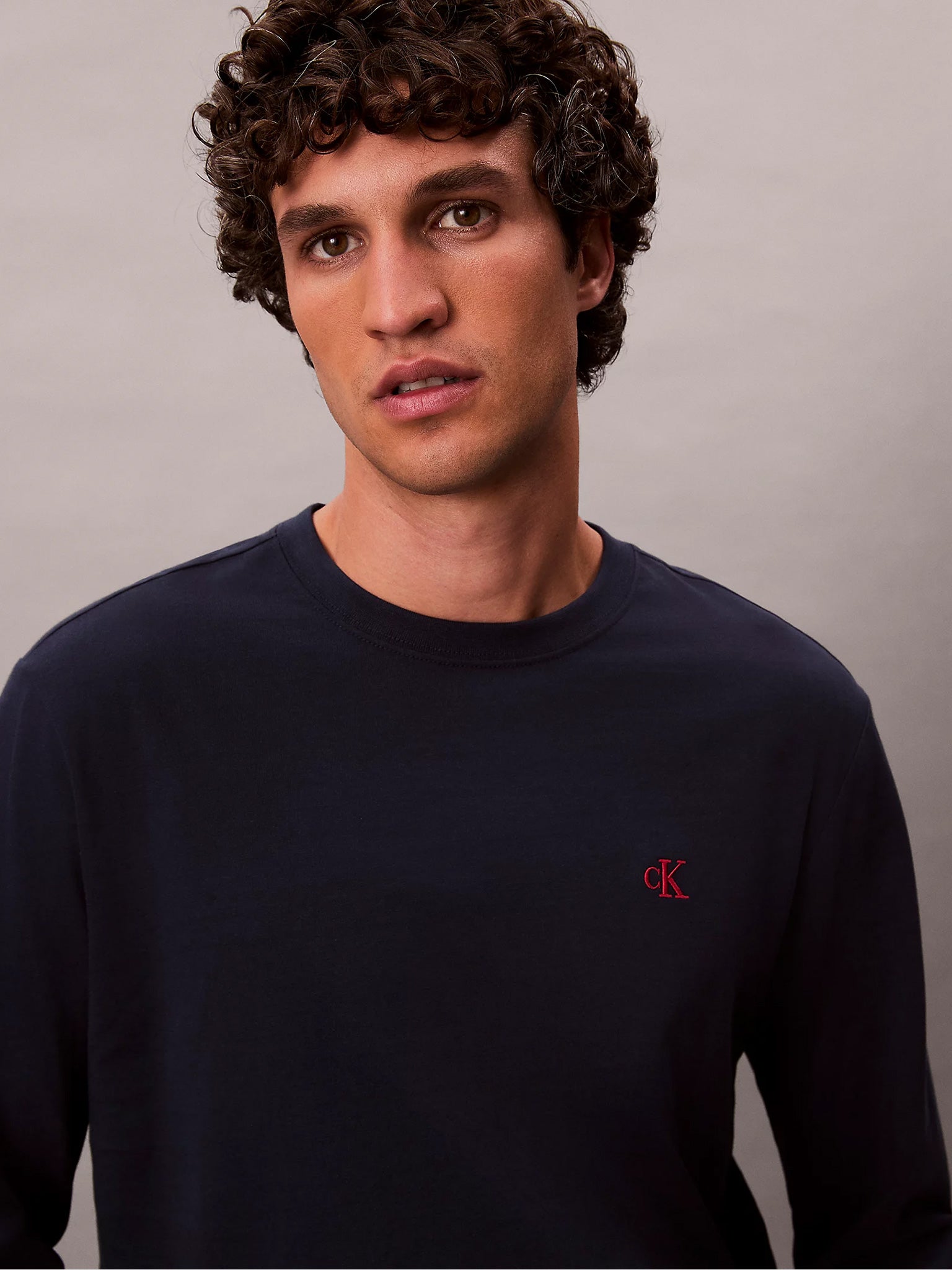 Ανδρική μπλούζα μακό LS EASY MONOGRAM TEE LV04RD247GCEF | LV04RD247GCEF
