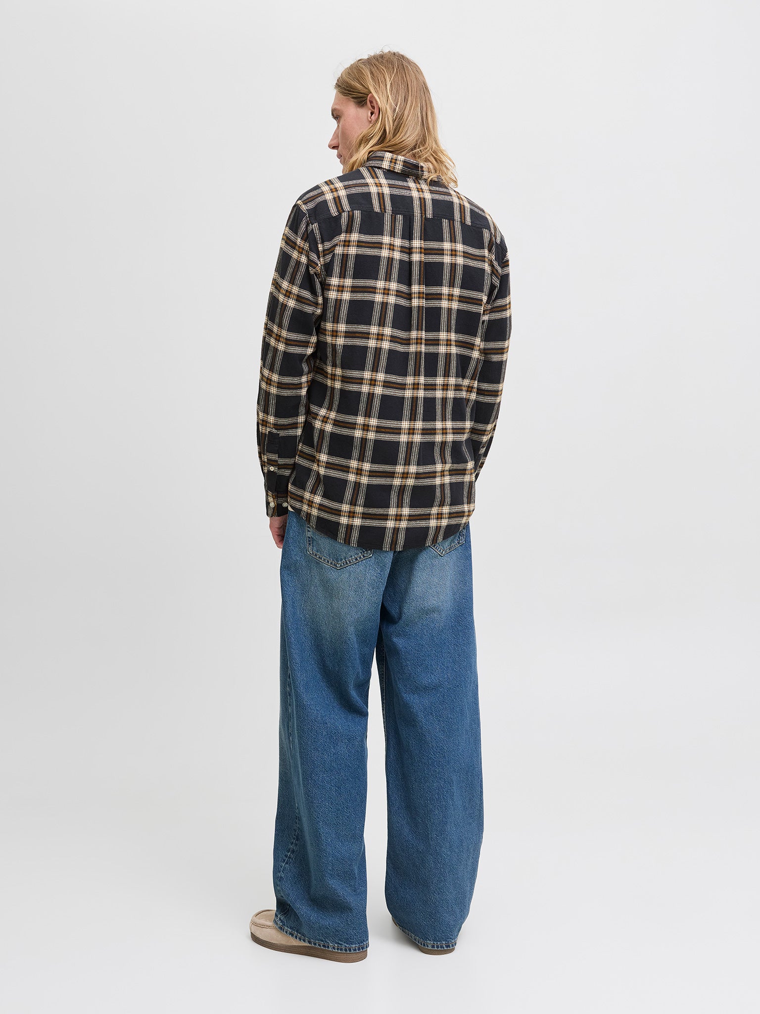 Ανδρικό πουκάμισο καρό JJECLASSIC FLANNEL CHECK SHIRT LS 12278406 | 12278406