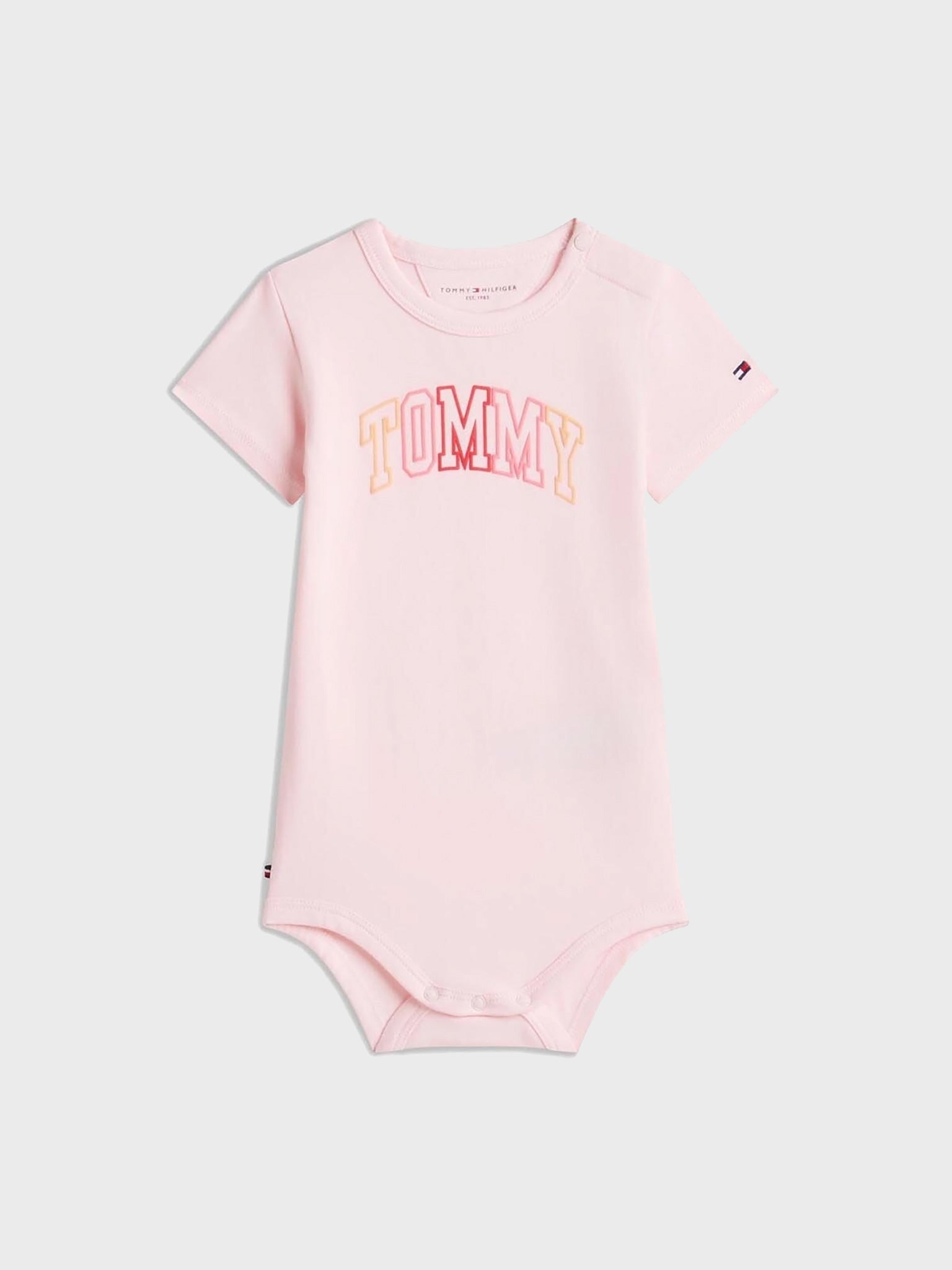 Βρεφικό κορμάκι μακό TOMMY OUTLINE BODY S/S KN0KN02369TH3 | KN0KN02369TH3