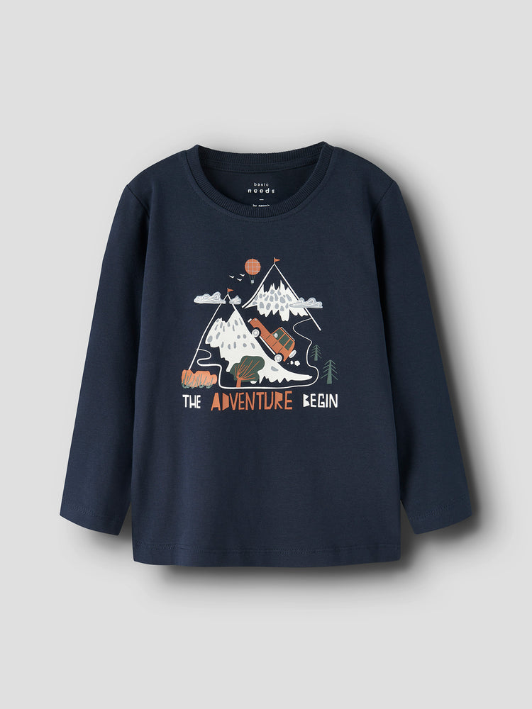 Παιδική μπλούζα μακό adventure begin NMMVUX LS TOP 13224978 | 13224978