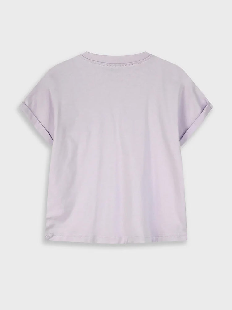 Εφηβική μπλούζα με πλέξη στο στήθος | 16-226234-5