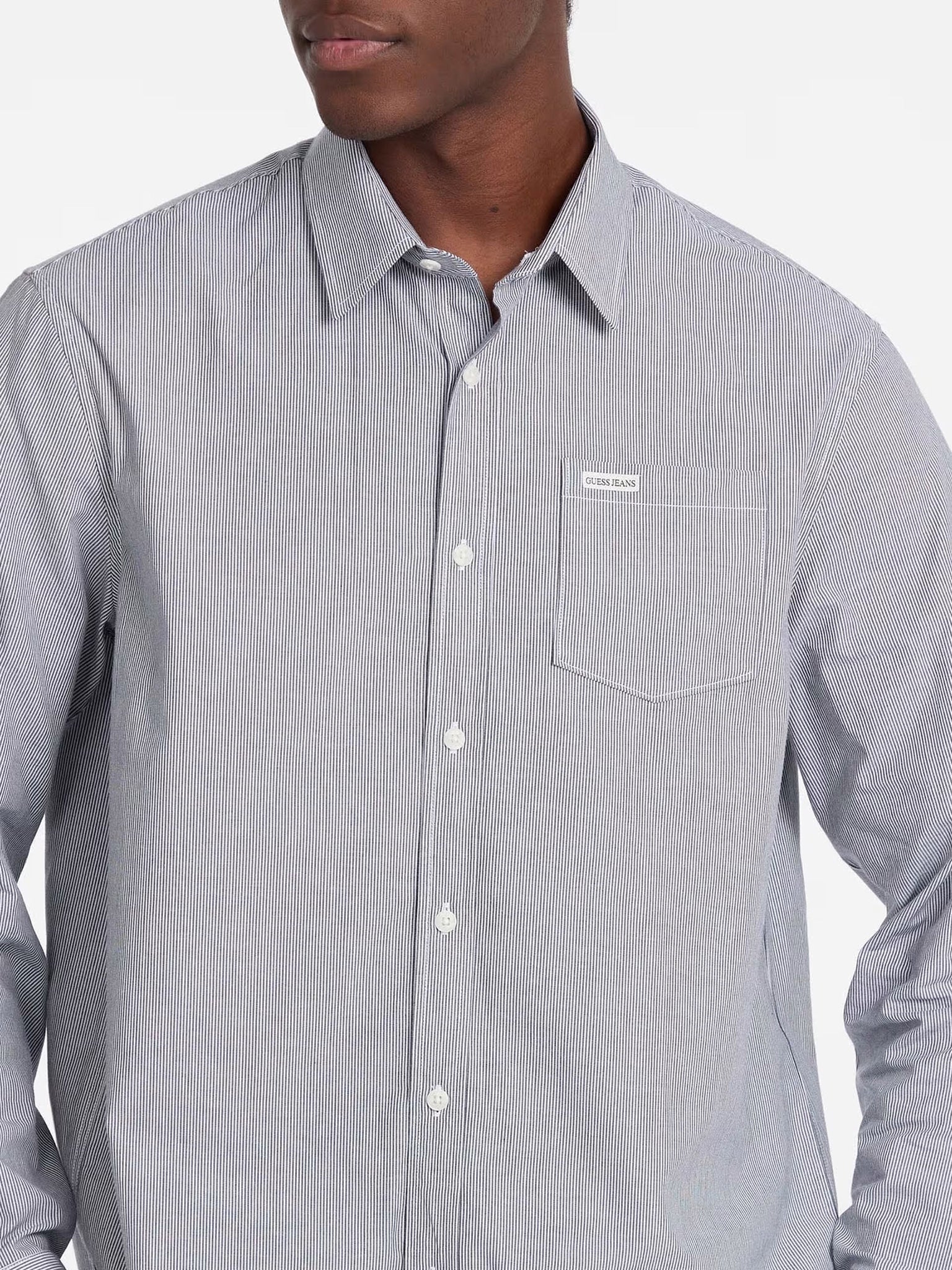 Ανδρικό πουκάμισο ριγέ regular pocket shirt M5RH67WGZ11S76A | M5RH67WGZ11S76A