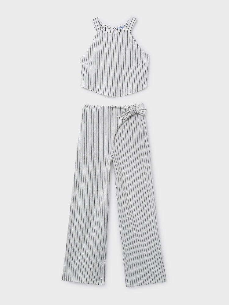 Εφηβικό σετ παντελόνι μακρύ με ριγές | 26-06560-027