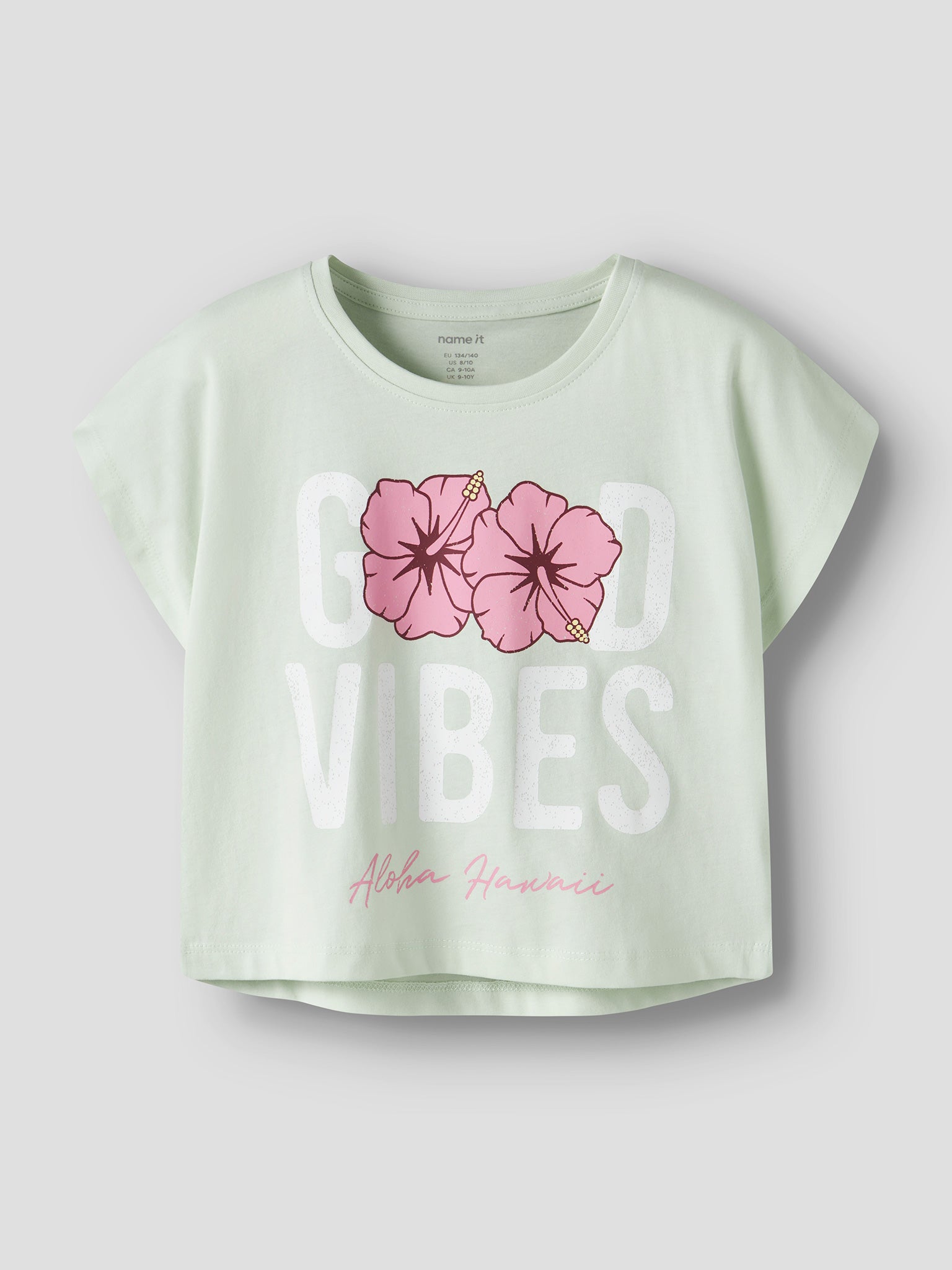 Εφηβική μπλούζα crop good vibes NKFVILMA CAPSL CROP TOP F1 NOOS 13215793 | 13215793