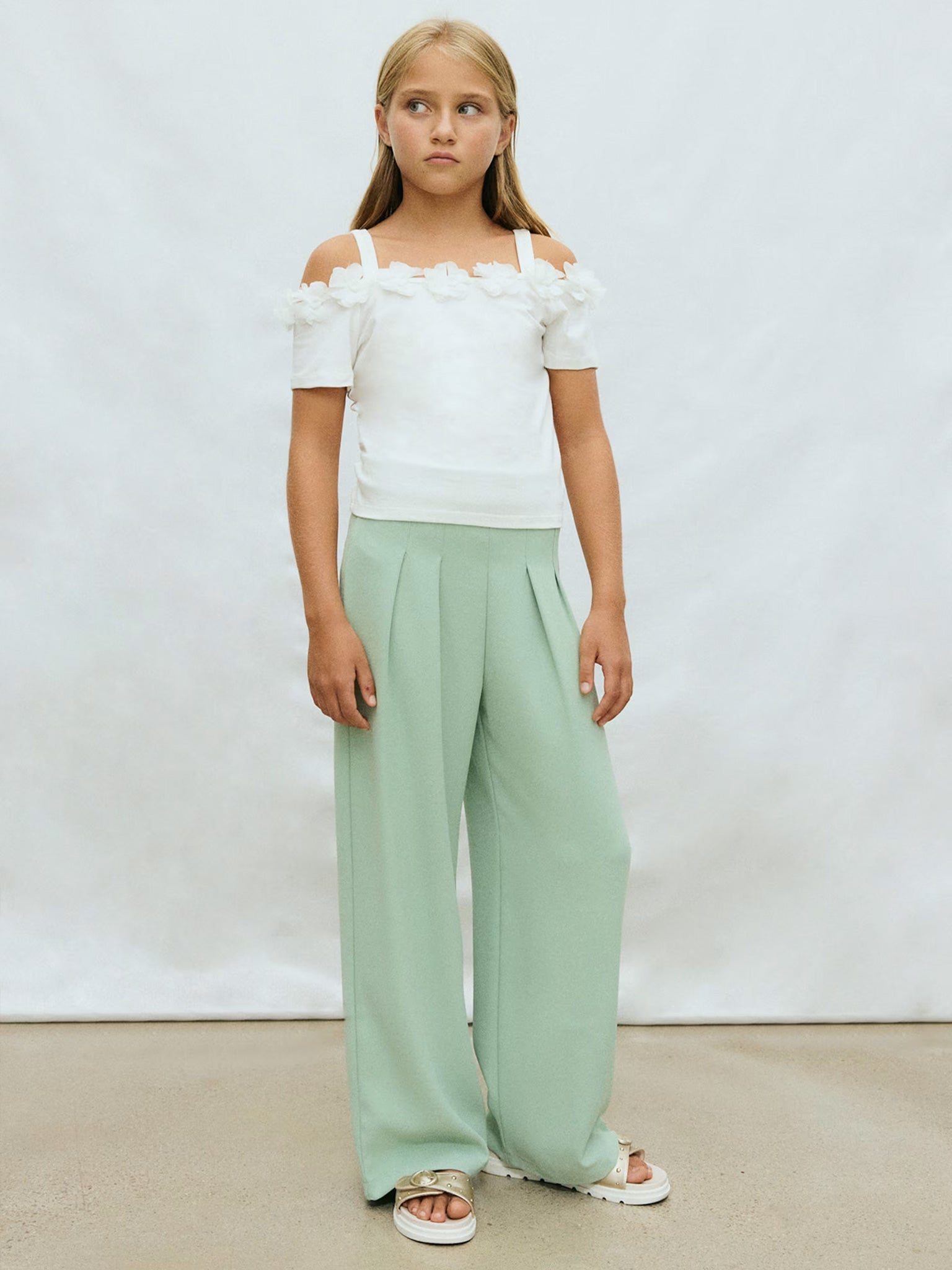 Εφηβική μπλούζα λουλούδια 3D | 26-06003-095