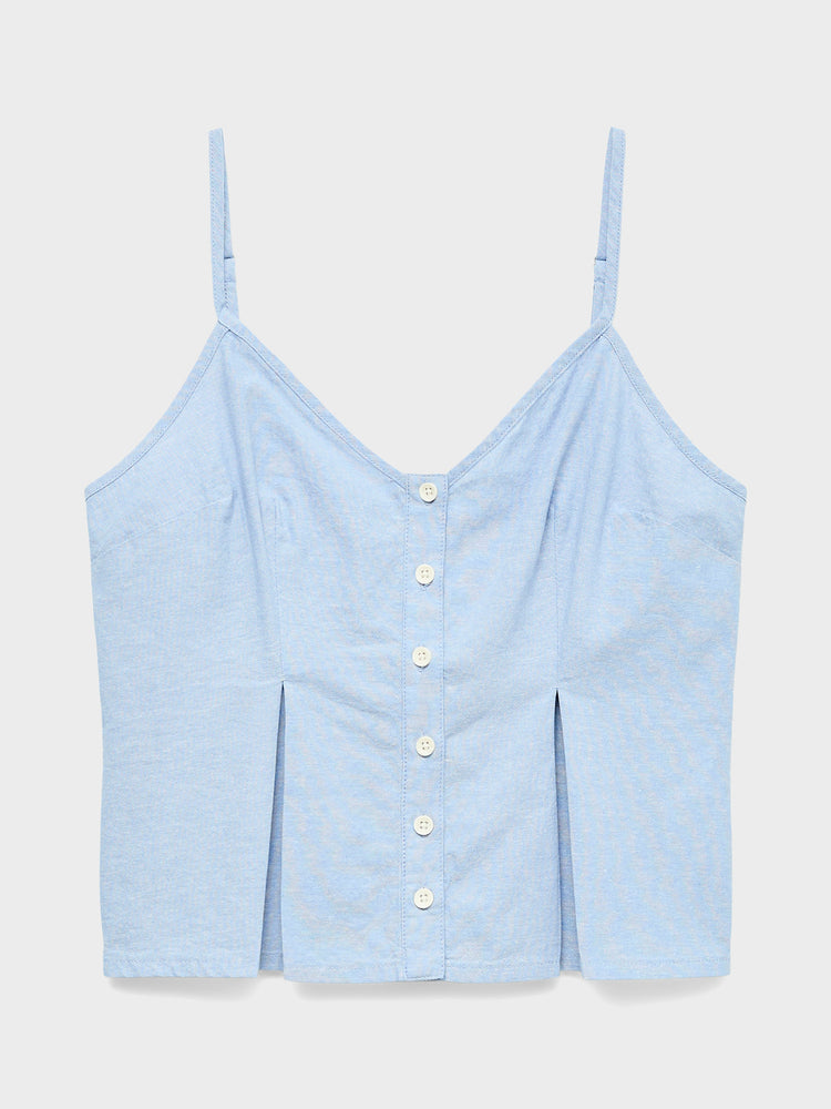 Γυναικείο top τιραντέ VMNORMA SL CHAMBRAY STRAP TOP 10346259 | 10346259