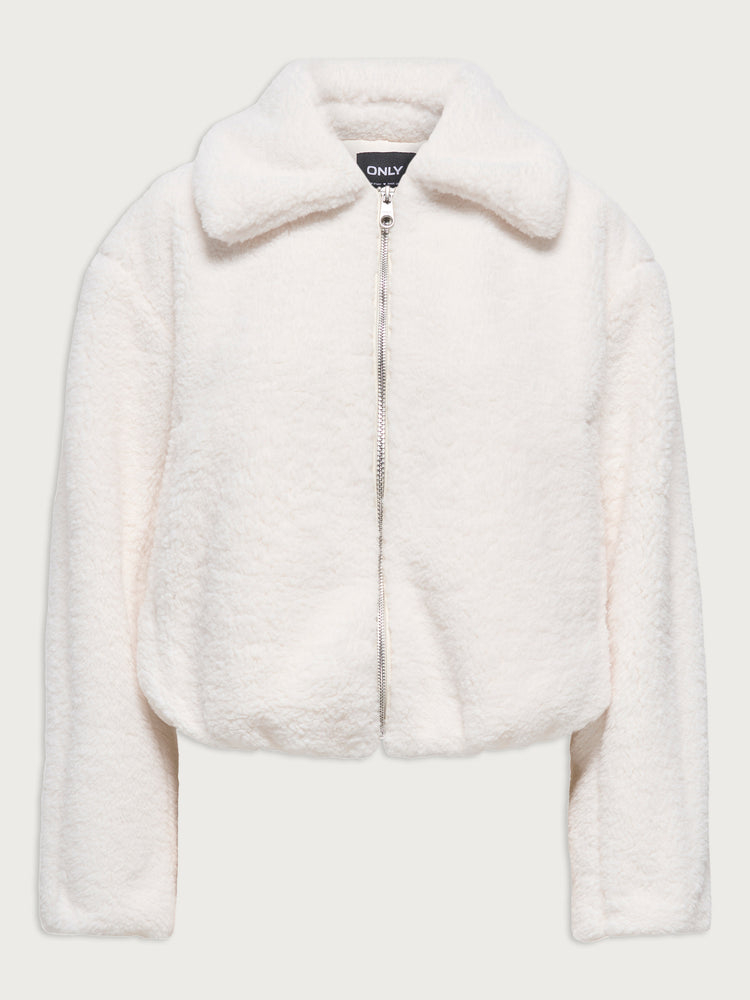 Γυναικείο τζάκετ γούνινο ONLSASKIA TEDDY JACKET CC OTW 15373876 | 15373876
