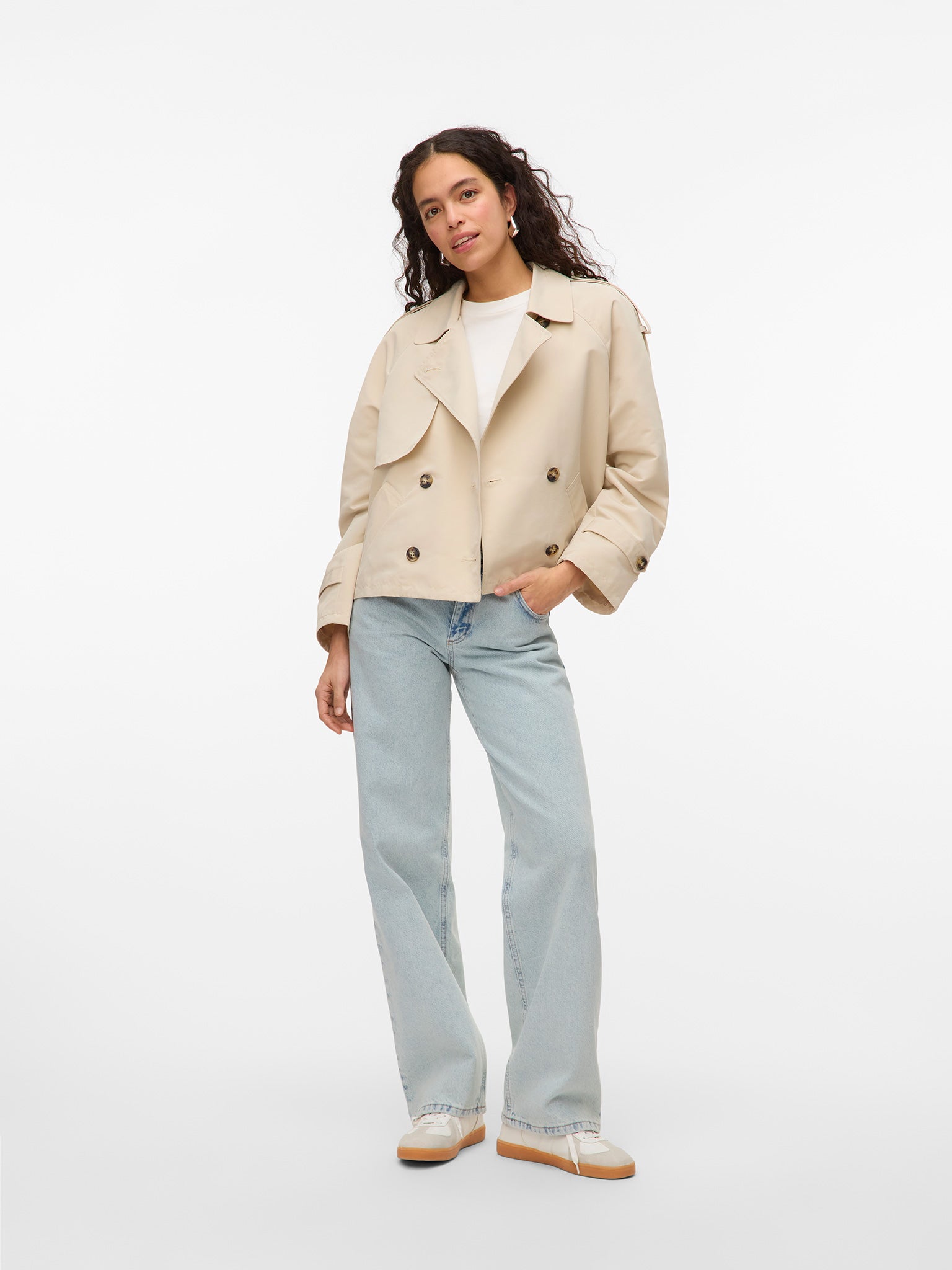 Γυναικεία καπαρντίνα κοντή VMCHLOE SHORT TRENCHCOAT NOOS 10309534 | 10309534