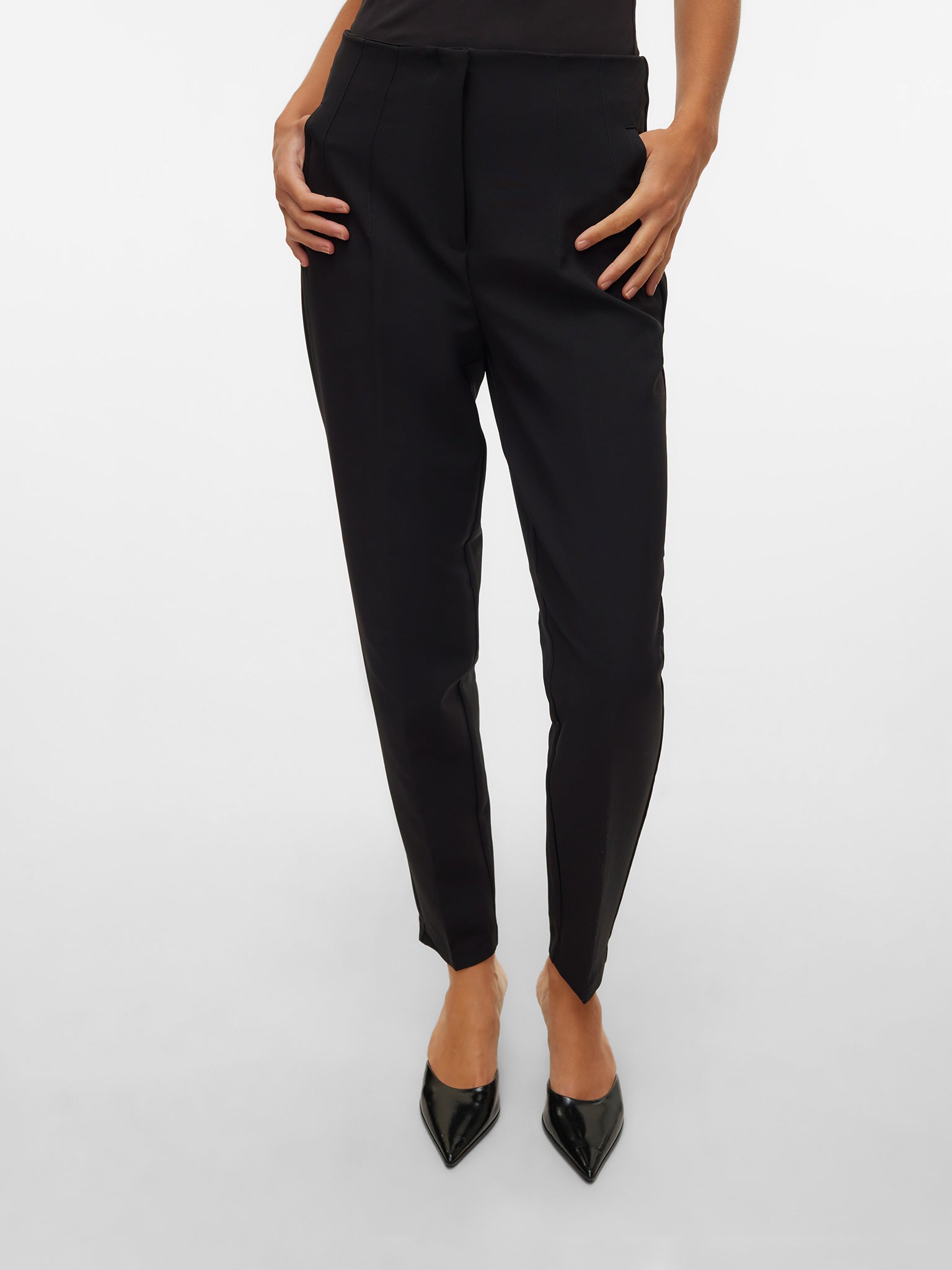 Γυναικείο παντελόνι VMLINA HW TAPERED PANT NOOS 10309140 | 10309140