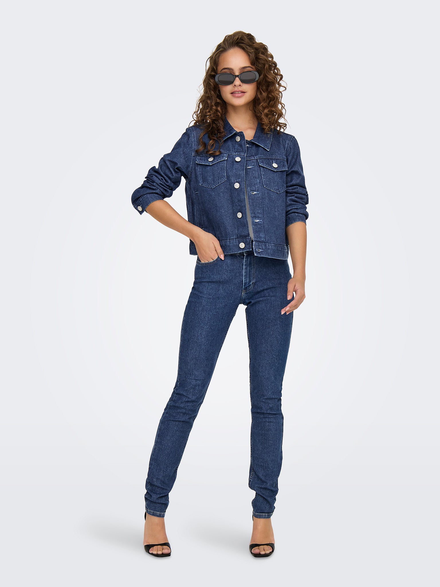 Γυναικείο τζάκετ τζιν dark blue ONLRILLO L/S JACKET AKM DNM 15346962 | 15346962