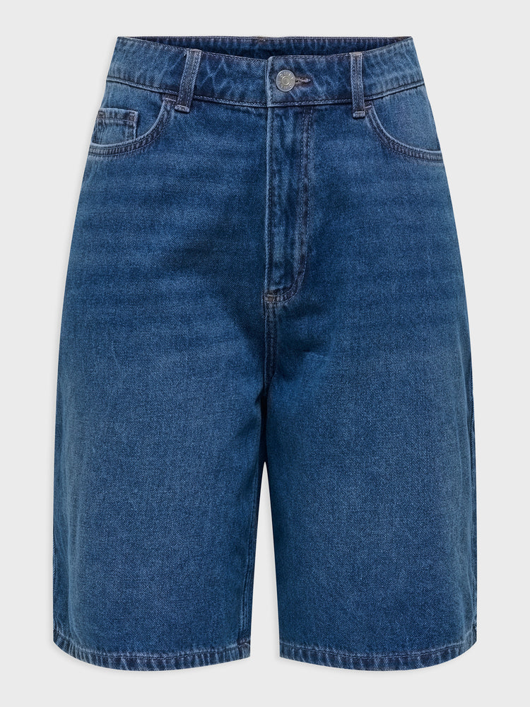 Γυναικεία βερμούδα τζιν medium blue ONLMERLA HW LONG SHORTS DNM AKM MOCH 15352304 | 15352304