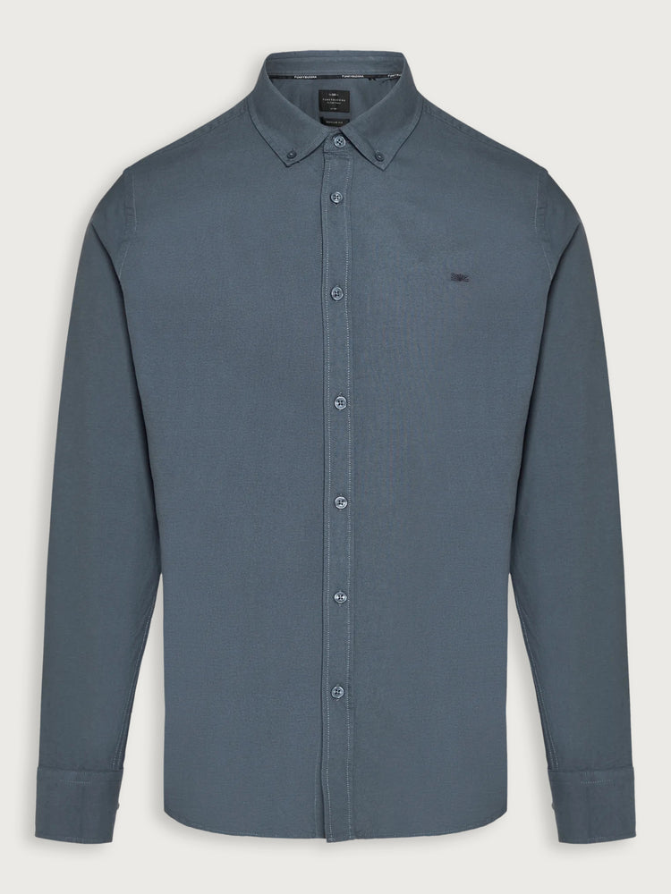 Ανδρικό πουκάμισο Basic Dk grey FBM014-002-05 | FBM014-002-05