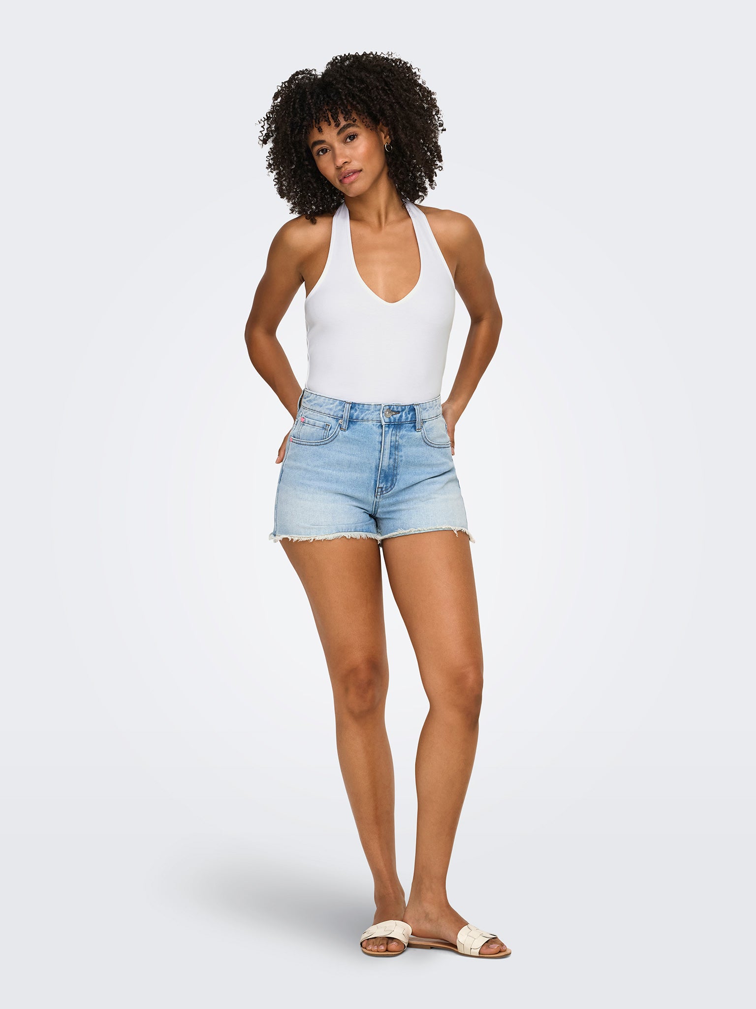 Γυναικεία μπλούζα ve γιακά ONLMALIA S/L TOP BOX JRS 15374843 | 15374843