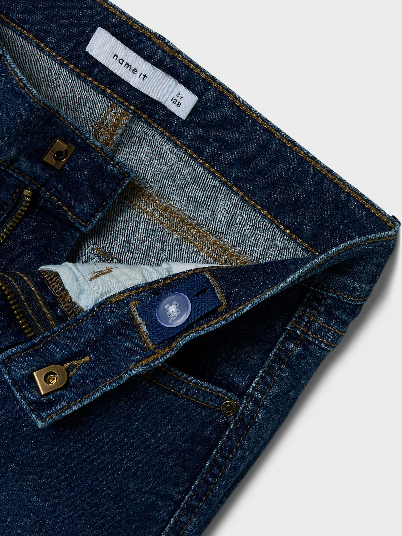Εφηβικό παντελόνι τζιν dark blue NKFPOLLY BOOTCUT JEANS 8808-DT 13244344 | 13244344