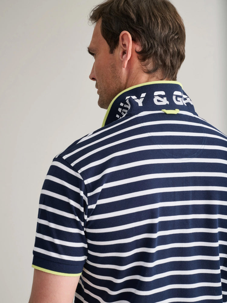 Ανδρικό polo marine blue/white 24GE.944.2 | 24GE.944.2