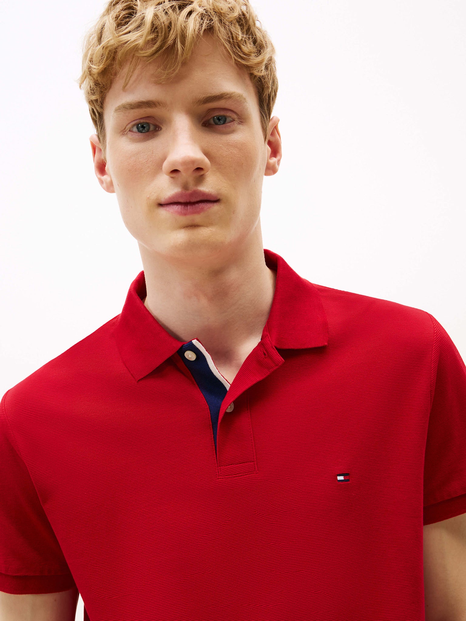 Ανδρικό polo MB CONTRAST COLLAR CUFF REG POLO MW0MW39563XLD | MW0MW39563XLD