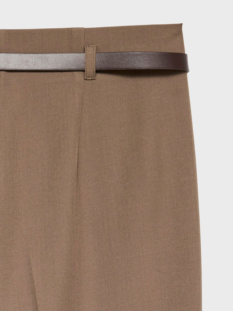 Γυναικείζα ζιπ κιλότ με ζώνη VMALESSIA MW 7/8 BELT PANT 10341297 | 10341297