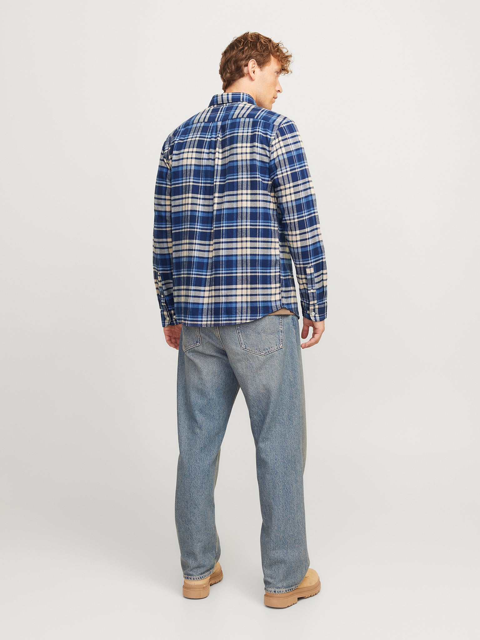 Ανδρικό πουκάμισο καρό JPRBLUNORRIS FLANNEL LS SHIRT BF 12265385  | 12265385