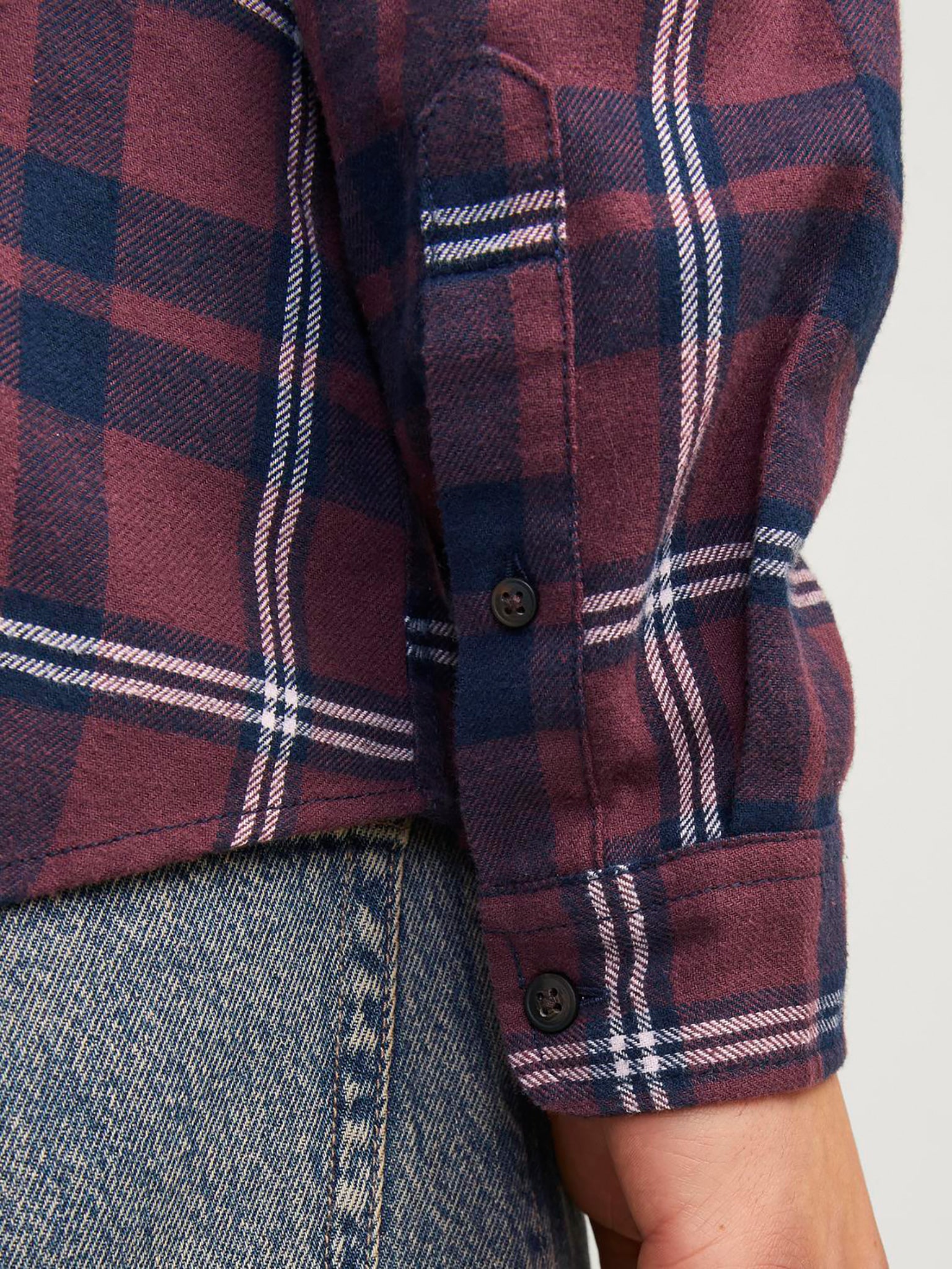 Ανδρικό πουκάμισο καρό JJJOSHUA FALL FLANNEL SHIRT LS 12258429 | 12258429