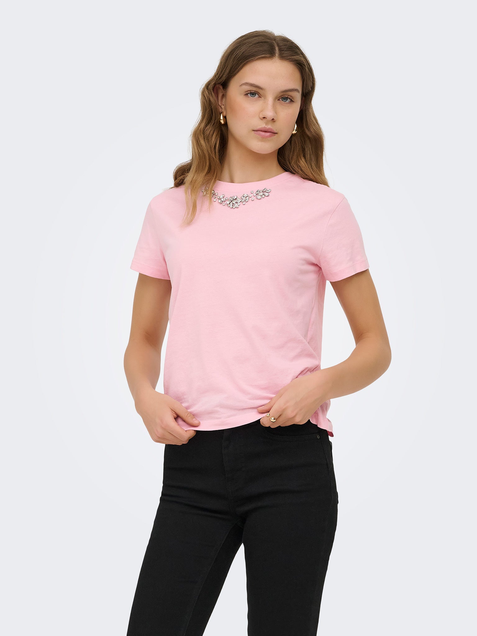 Γυναικείο t-shirt ONLHAPI BLING TOP BOX JRS 15372554 | 15372554