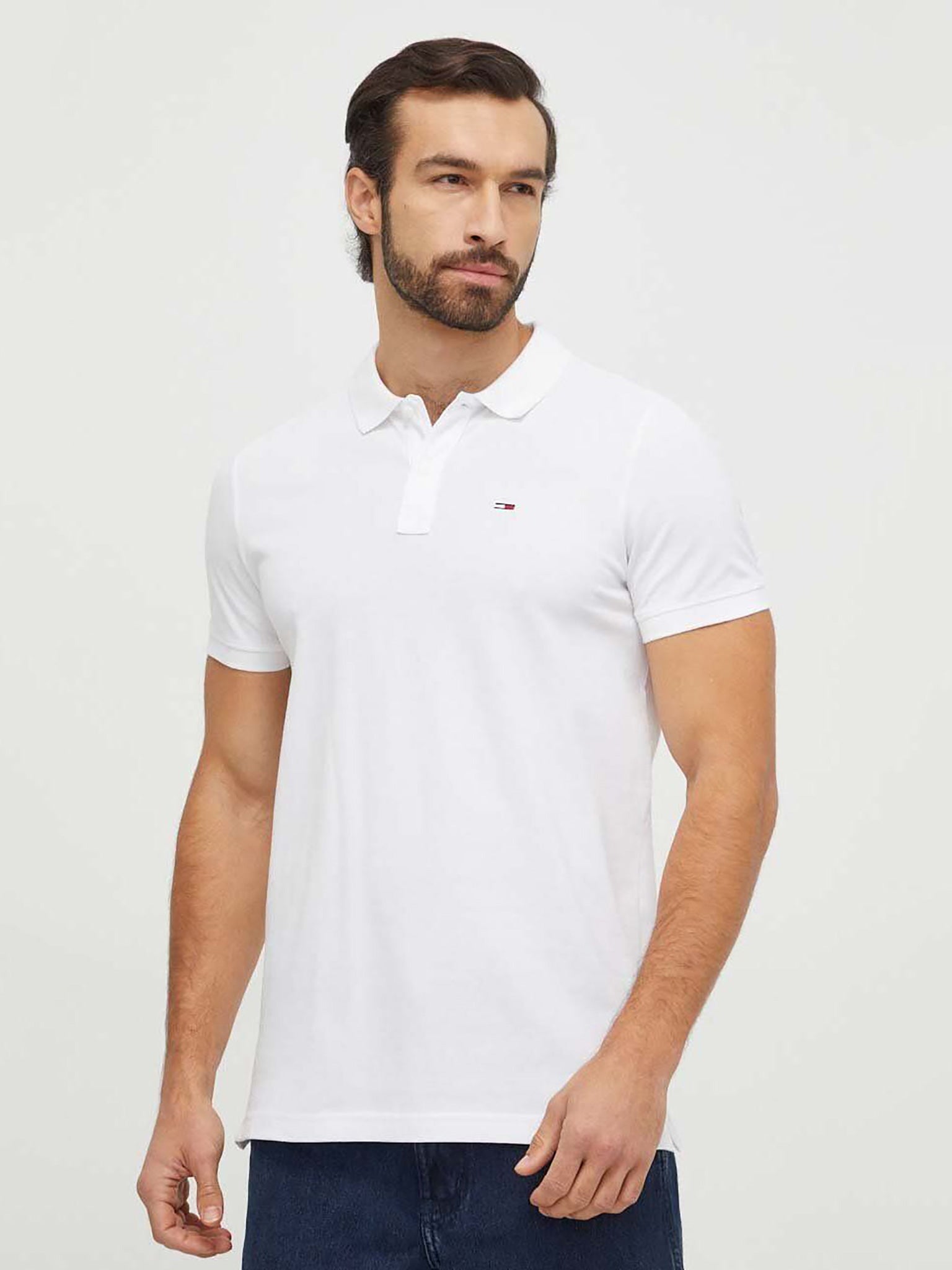 Ανδρικό polo TJM SLIM PLACKET POLO EXT DM0DM18312YBR | DM0DM18312YBR