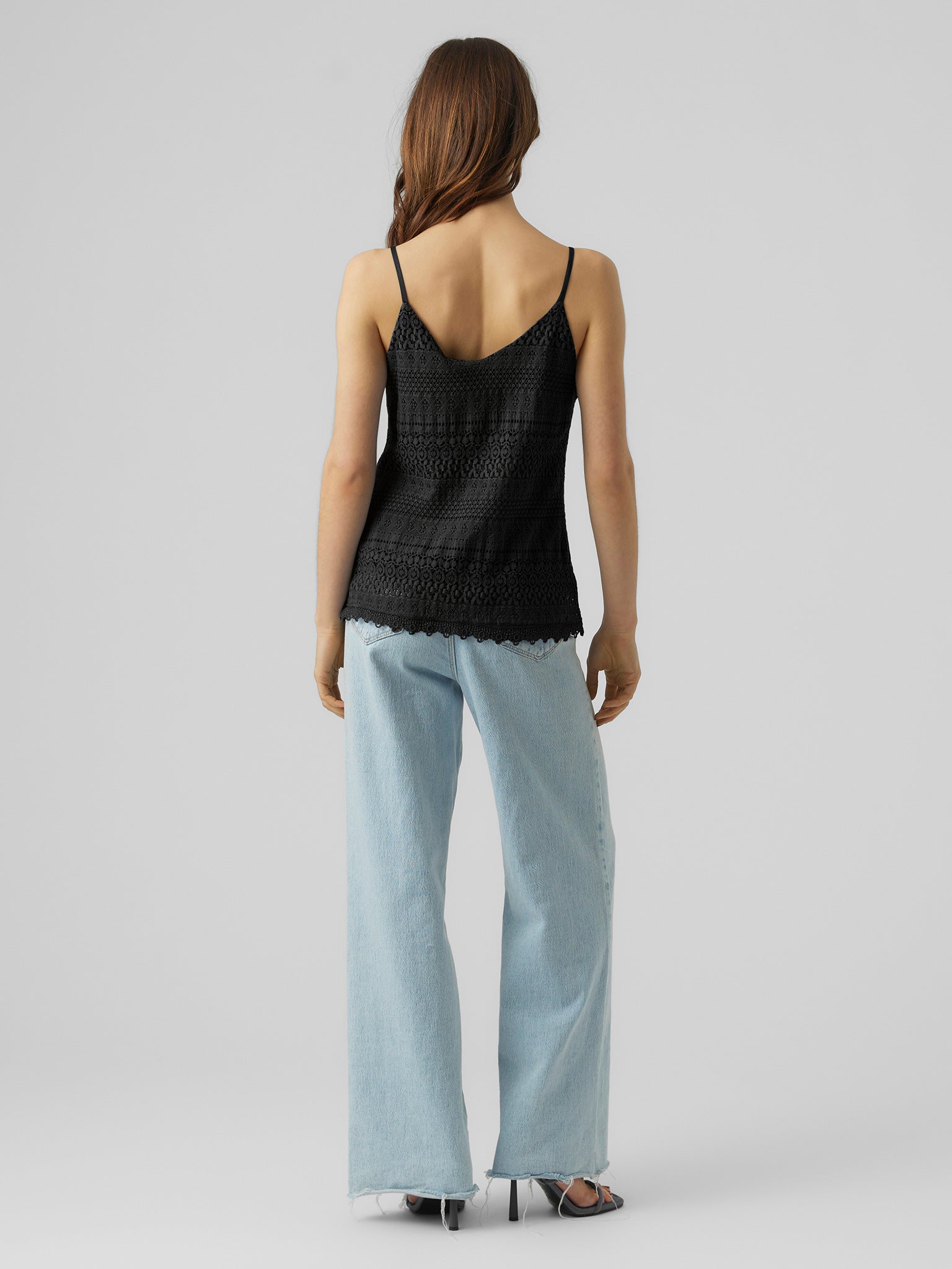 Γυναικείο top διάτρητο VMHONEY LACE SINGLET WVN 10190150 | 10190150