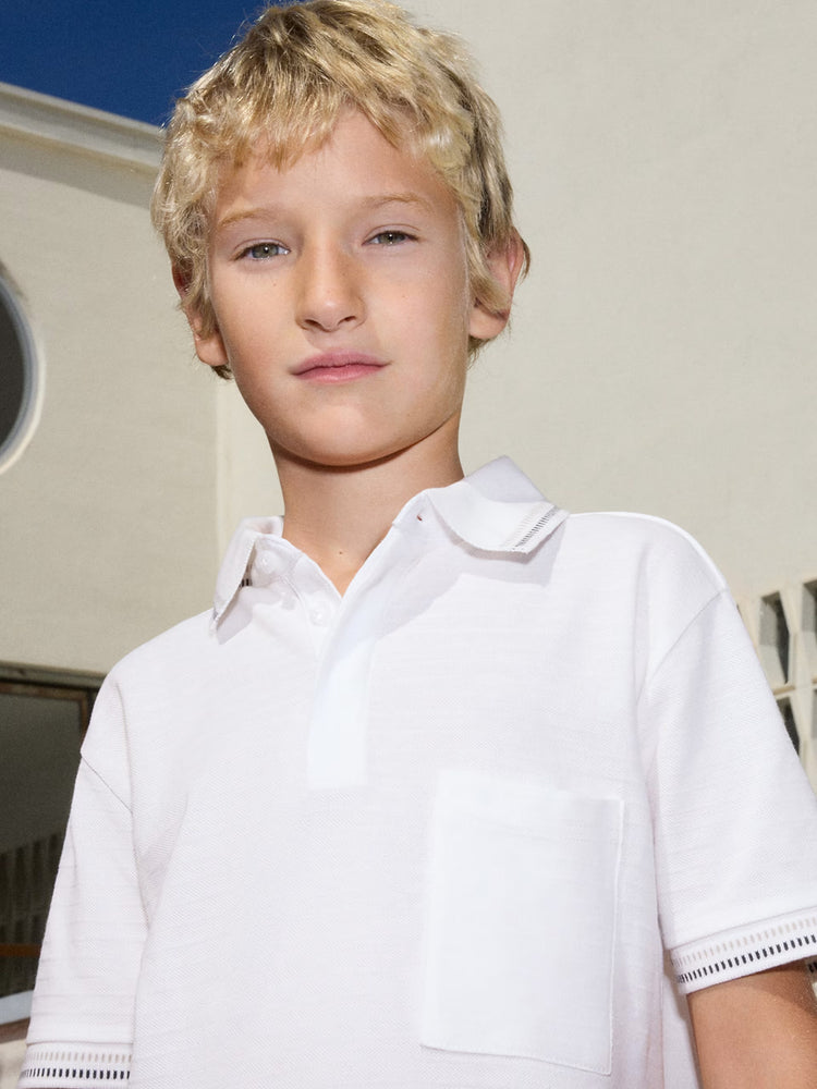 Εφηβική μπλούζα polo | 26-06164-057