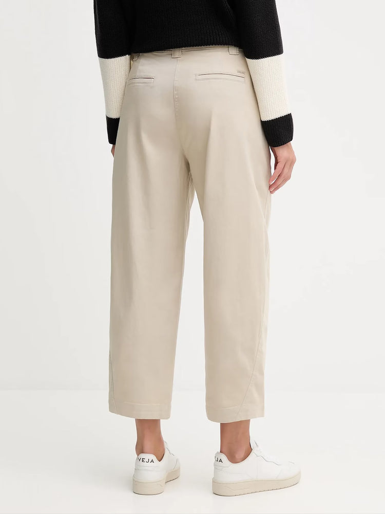 Γυναικείο παντελόνι STRETCH COTTON TWILL BARREL LEG LV044D662GNSU | LV044D662GNSU