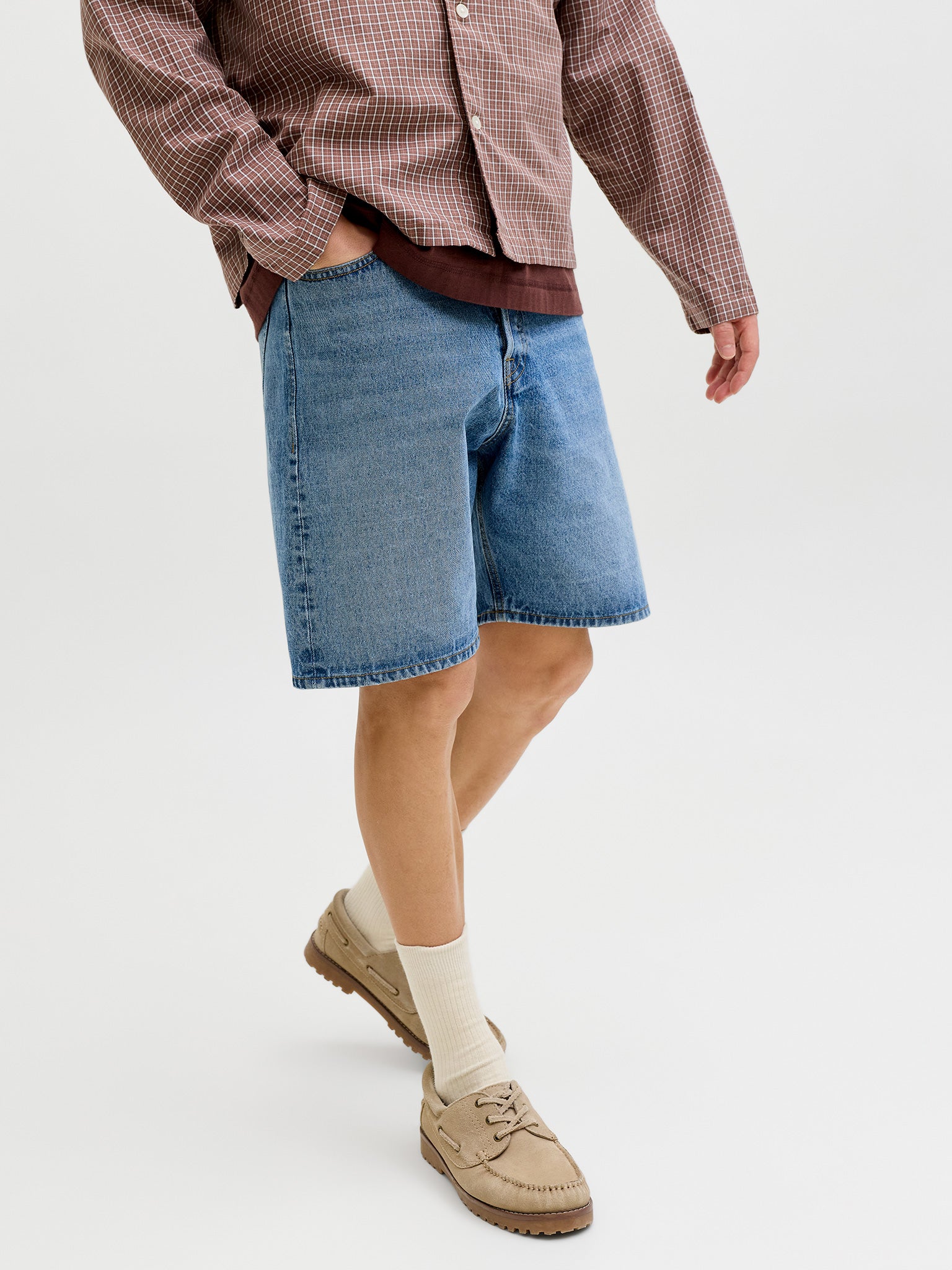 Ανδρική βερμούδα τζιν ligth blue JJITONY JJORIGINAL SHORTS AKM 12290841 | 12290841