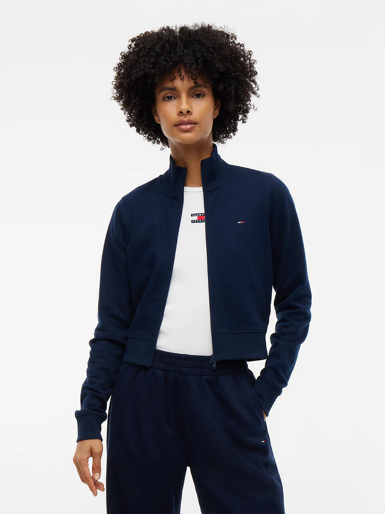 Γυναικεία ζακέτα φούτερ κοντή TJW S FLAG FITTED ZIP THRU EXT DW0DW23535C1G | DW0DW23535C1G