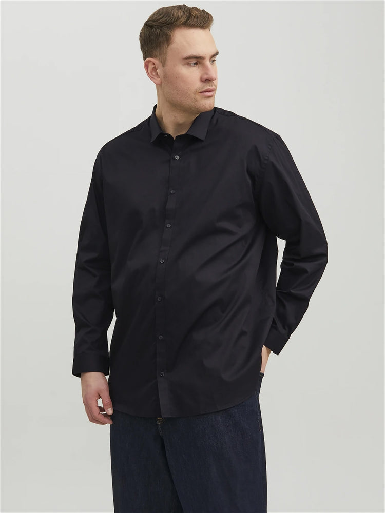Ανδρικό πουκάμισο plus size JPRBLACARDIFF SHIRT L/S NOOS PLS 12235157 | 12235157