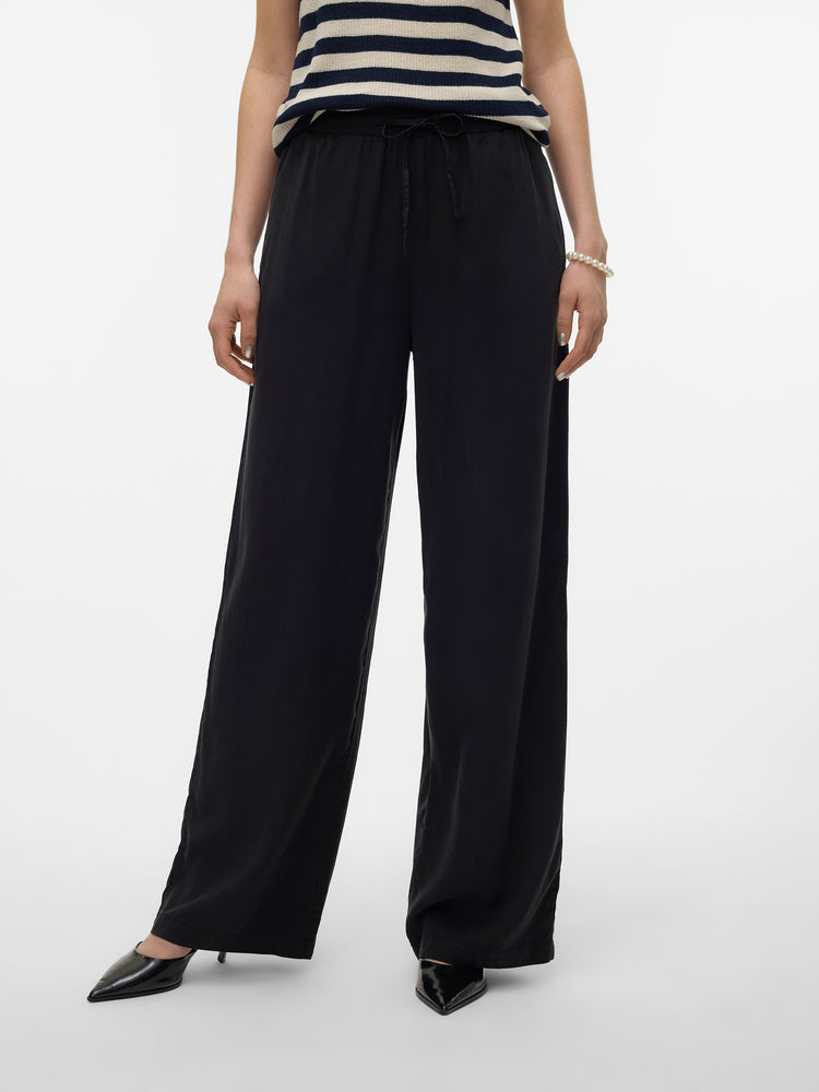 Γυναικεία παντελόνα φαρδύ VMBREE HW LONG LOOSE TENCEL PANTS 10304898 | 10304898