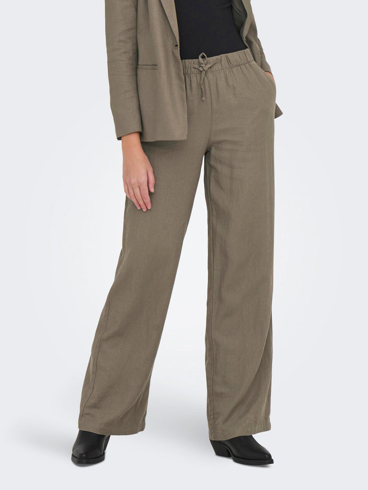 Γυναικείο παντελόνα ONLCARO MW LINEN BL PULL-UP PANT CC PNT 15291807 | 15291807