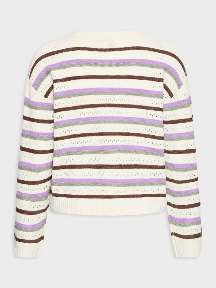 Γυναικεία μπλούζα πλεκτή ριγέ | 20818459