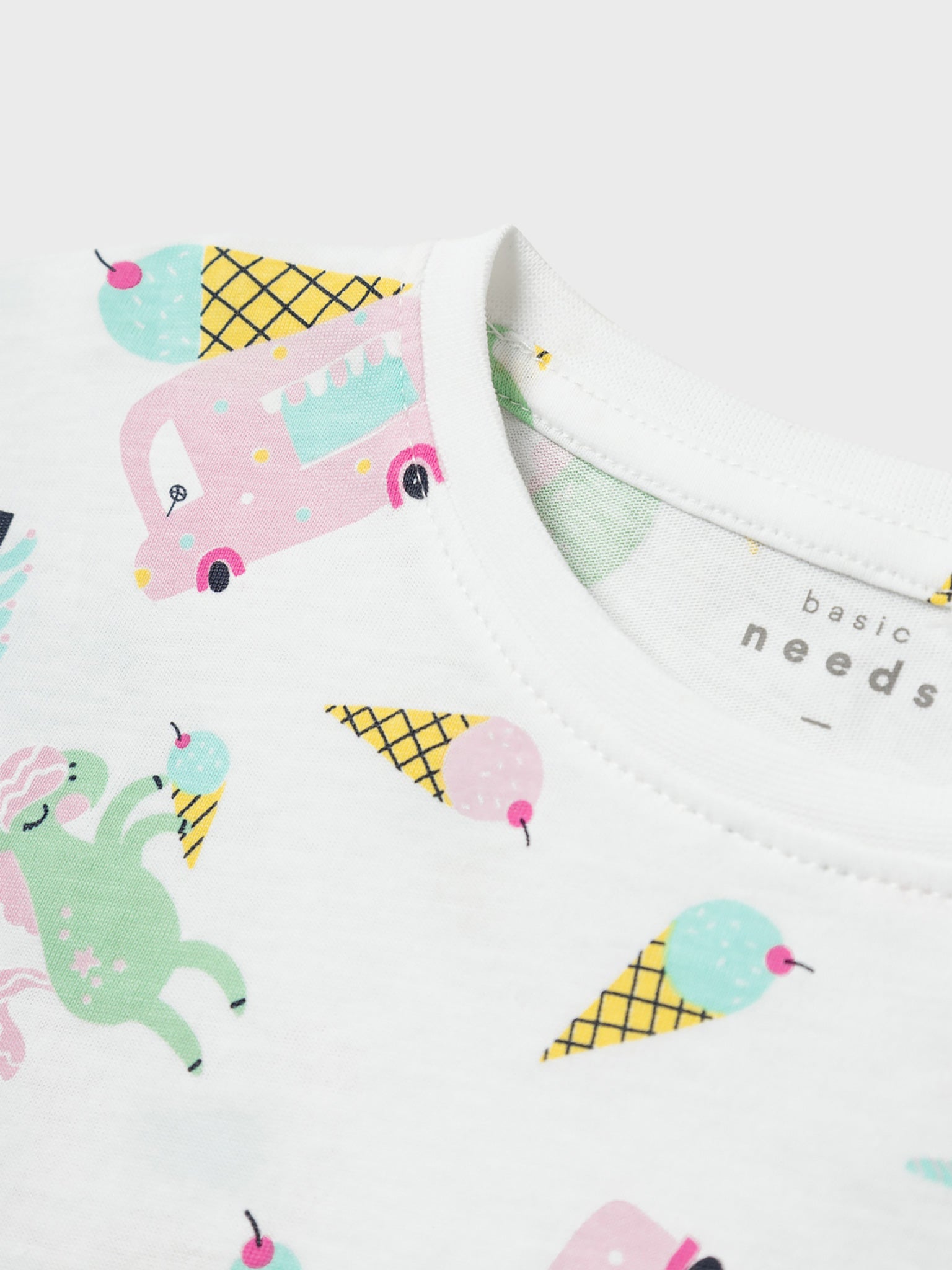 Παιδική μπλούζα με παγωτά και unicorns  NMFVIGGA CAPSL TOP 13228169 | 13228169