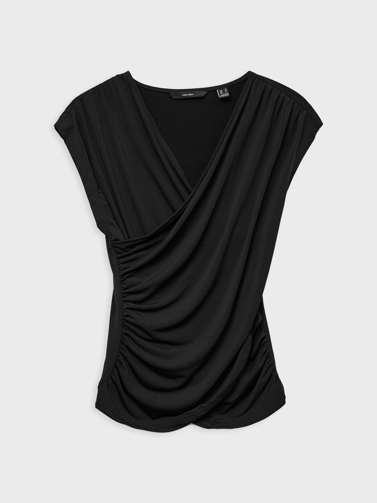 Γυναικεία μπλούζα VMDAISY SL V-NECK TOP JRS 10329334 | 10329334