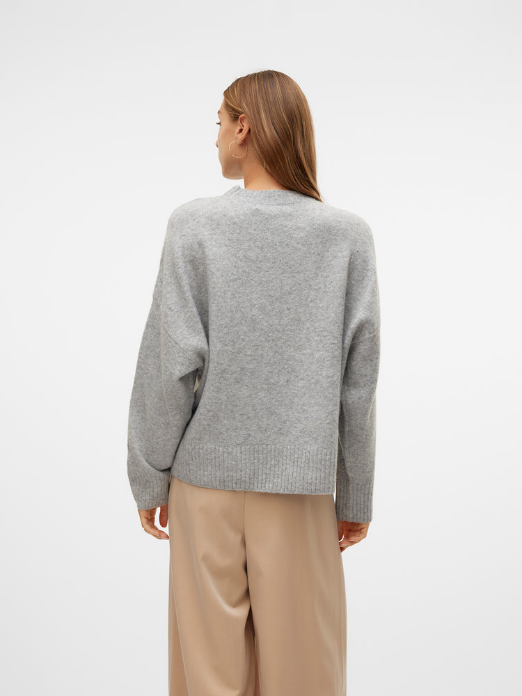 Γυναικεία μπλούζα πλεκτή VMBOOM LS O-NECK PULLOVER GA NOOS 10320463 | 10320463