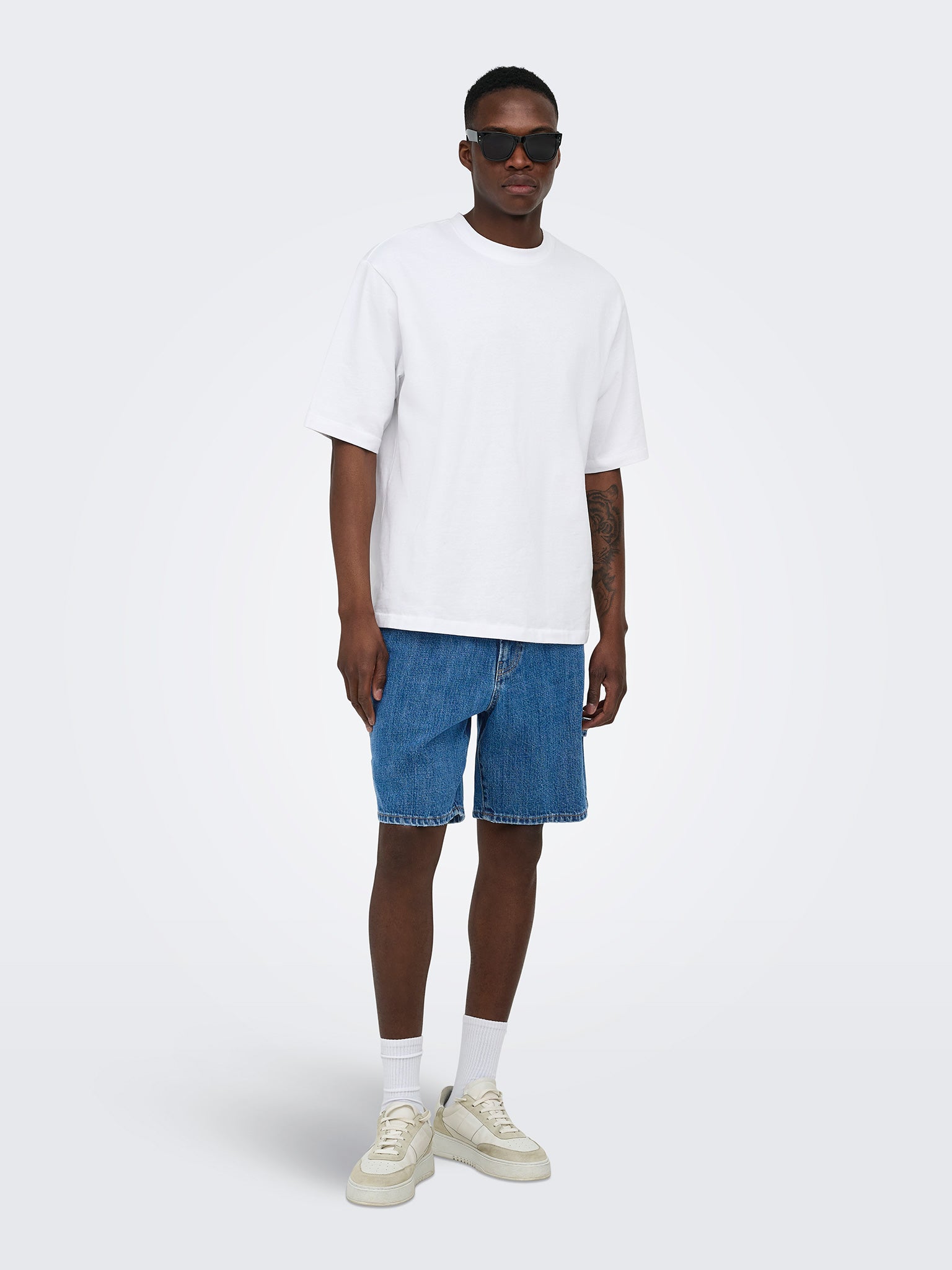 Ανδρική βερμούδα τζιν ONSFADE CARP. MB 8239 DOT DNM SHORTS 22038239 | 22038239